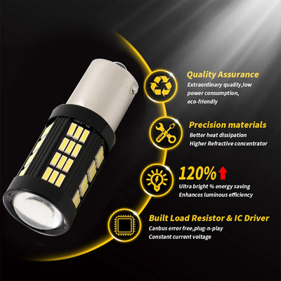1157 1156 4014 66 SMD LED Brake Light Mobil Mengbalikkan Interior LED Bulbs Auto Canbus