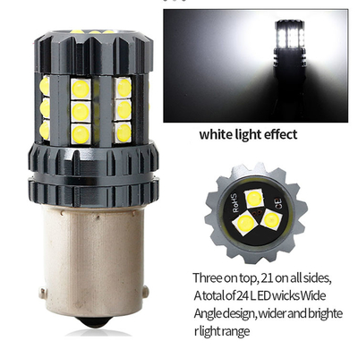 Putih LED Mobil Turn Signal Lampu Otomatis 12V 24V 2835 45SMD 1156 1157 T25 3156 3157 T20 7440 7443 Canbus bohlam Mobil Led