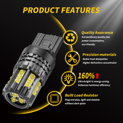 Putih LED Mobil Turn Signal Lampu Otomatis 12V 24V 2835 45SMD 1156 1157 T25 3156 3157 T20 7440 7443 Canbus bohlam Mobil Led