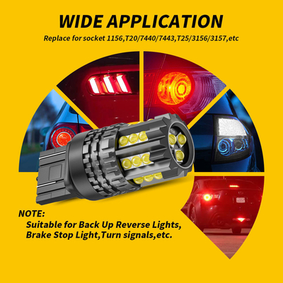 Putih LED Mobil Turn Signal Lampu Otomatis 12V 24V 2835 45SMD 1156 1157 T25 3156 3157 T20 7440 7443 Canbus bohlam Mobil Led