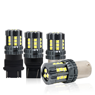 Putih LED Mobil Turn Signal Lampu Otomatis 12V 24V 2835 45SMD 1156 1157 T25 3156 3157 T20 7440 7443 Canbus bohlam Mobil Led