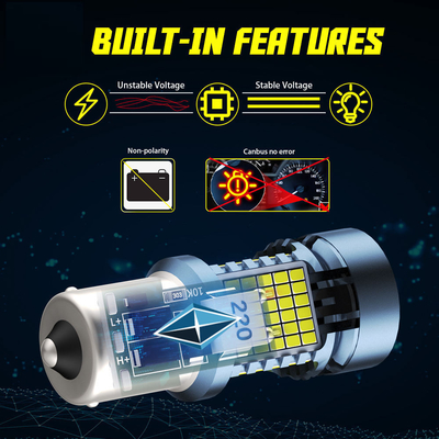 LED Bulb dengan Canbus 2016 120SMD T20 1156 1157 3156 3157 LED Turn Signal Brake Lights dengan Fan Auto Lamp