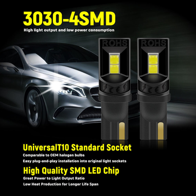 Lampu LED 360 derajat T10 194 168 147 W5W 3030 Lampu interior mobil LED