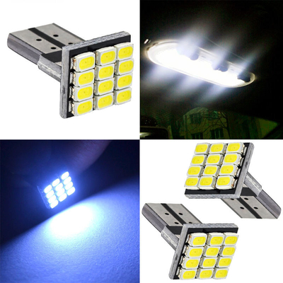 Daya 9W Lampu LED Lampu tahan air IP67 360 derajat Lampu Otomotif 12v T10 12SMD 1206 3020 Lampu Bacaan Lisensi Plak