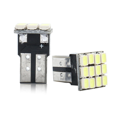 Daya 9W Lampu LED Lampu tahan air IP67 360 derajat Lampu Otomotif 12v T10 12SMD 1206 3020 Lampu Bacaan Lisensi Plak