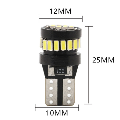 3014 Chip LED Lampu Lampu Otomotif Cahaya Putih 360 derajat sudut sinar T10 3014 24smd Lampu Led Berkualitas
