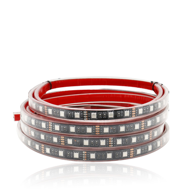 Lampu Interior LED Otomotif Multi Color Remote Control Fleksibel ABS 12V Mobil Lampu Strip LED