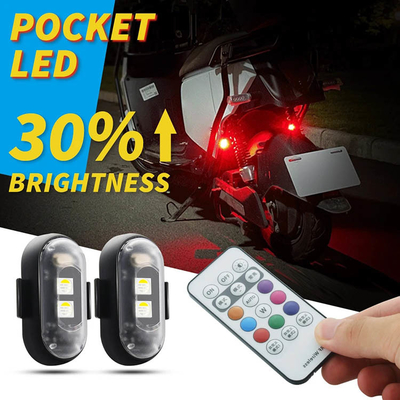 RGB Warna LED Lampu Interior Mobil Micro USB IP67 Wireless Remote Control