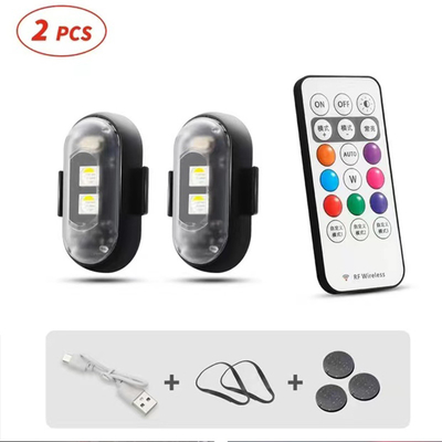 RGB Warna LED Lampu Interior Mobil Micro USB IP67 Wireless Remote Control