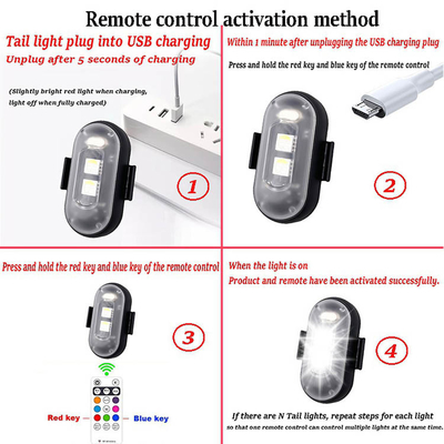 RGB Warna LED Lampu Interior Mobil Micro USB IP67 Wireless Remote Control