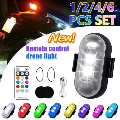 RGB Warna LED Lampu Interior Mobil Micro USB IP67 Wireless Remote Control