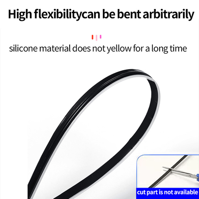 5V PVC USB LED Strip Lampu 110cm dengan APP Remote Control Multi Mode Pencahayaan untuk Atmosfer Interior