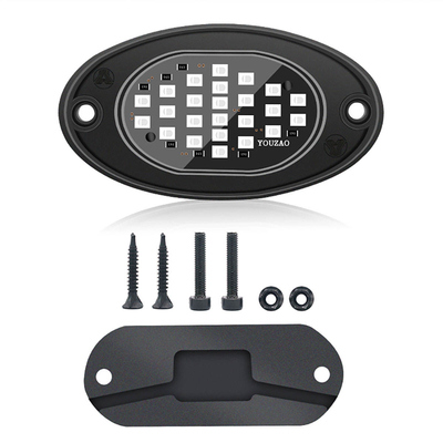 12V Waterproof Chassis Light 2835 LED Single Color Pure White 24 LED Rock Light Untuk Truk Jeep ATV UTV Offroad Underglow