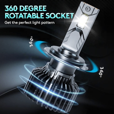O3 12V 55W 12000 Lumen Otomotif Lampu LED H1 H3 H4 H7 H11 9005 9006 D2H Bohlam Lampu Depan LED