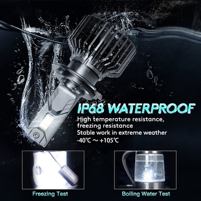 O3 12V 55W 12000 Lumen Otomotif Lampu LED H1 H3 H4 H7 H11 9005 9006 D2H Bohlam Lampu Depan LED