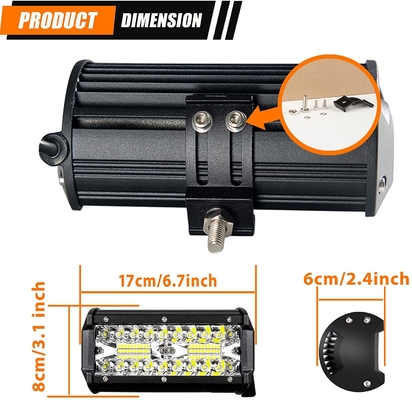 240W 24000lm Fog Led Light Bar 7 Inch Led Driving Lights Off Road Waterproof