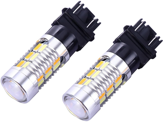 3157 3057 3357 4157 Lampu Sein Rem LED Amber Switchback 22 SMD dengan Proyektor