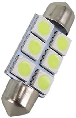 Festoon C5W 5050 6SMD LED Lampu Interior Mobil Lampu Bohlam Dome Biru Putih DC 12V 31 Mm 36 Mm 39 Mm 41 Mm