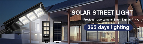 120 Watt Solar Street Light Untuk Outdoor 5000K Daylight White Flood Endurance IP65 Waterproof